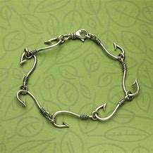 Image result for Silver Fish Hook Bracelet