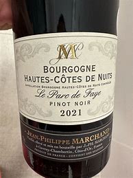 Image result for Jean Philippe Marchand Pinot Noir Bourgogne Hautes Cotes Nuits