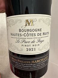 Image result for Jean Philippe Marchand Pinot Noir Bourgogne Hautes Cotes Nuits Duchesses