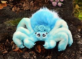 Image result for Stuffed Purple Spider Toy Doll