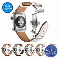Image result for Leather Strap for Apple Watch On Hand