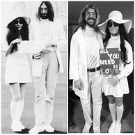 Image result for John Lennon Yoko Ono Costume