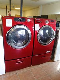 Image result for Samsung Red Front Load Washer and Dryer