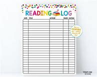 Image result for My Reading Log Printable