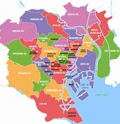 Image result for Map of Tokyo Districts