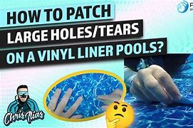 Image result for Patching a Hole in Pool Liner