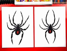 Image result for Black Widow Spider Drawing