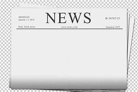 Image result for Realistic Blank Newspaper Template