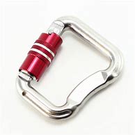 Image result for Carabiner Stainless Steel Twist Lock with Eye 11Mm