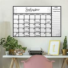 Image result for Decorative Dry Erase Calendar