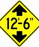 Image result for Tunnel Clearance Height Sign