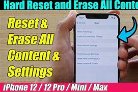 Image result for iPhone Factory Reset Erase All Content And