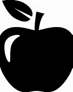 Image result for Apple Cartoon Black and White PNG