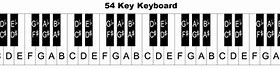 Image result for 54 Key Keyboard Letters