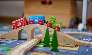 Image result for Classic Wooden Train Set