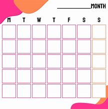 Image result for Cute Calendar Template for Children