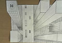 Image result for 3D Building Drawing Easy