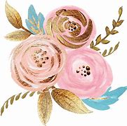 Image result for Transparent Rose Gold Flowers Watercolor