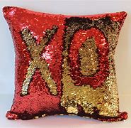 Image result for Red Sequin Pillow