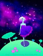 Image result for Black Galaxy Girl