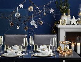 Image result for Decoration Noel Bleu Canard