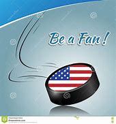 Image result for Ice Hockey Stick and Puck American Flag