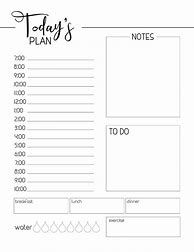 Image result for Daily Planner Print