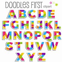 Image result for Colorful Letters Clip Art