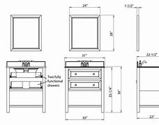 Image result for Standard Vanity Sizes