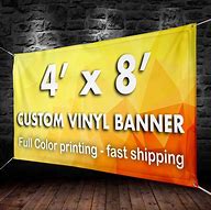 Image result for Custom Banners 4X8