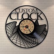Image result for Vinyl Clock Art