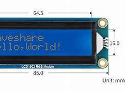 Image result for 1602 LCD Display with I2C Size