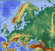 Image result for Detailed Physical Map of Europe