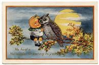 Image result for Vintage Halloween Postcards CardCow Sepia