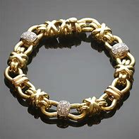 Image result for 18k Gold Charm Bracelet with Engraving