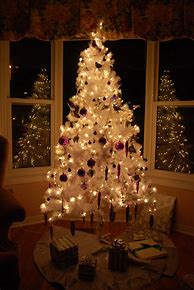 Image result for Decorating White Christmas Tree