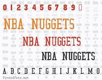 Image result for Old School NBA Font