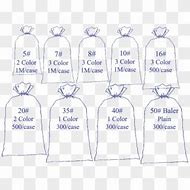 Image result for Ice Bag Sizes