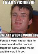 Image result for Wrong Word Meme