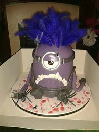 Image result for Purple Minion Birthday Cake