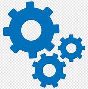 Image result for Computer with Gear Icon Blue
