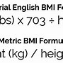 Image result for BMI Chart USA