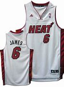 Image result for LeBron James Throwback Miami Heat Jersey
