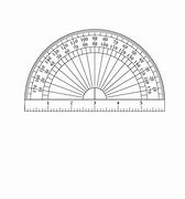Image result for Printable Protractor Actual Size 180