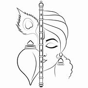 Image result for Krishna Line Art