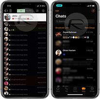 Image result for Whats App Dark Mode Chat Template