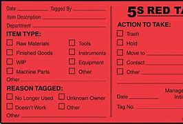 Image result for Red Tag Labels
