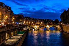 Image result for River Seine Paris at Night