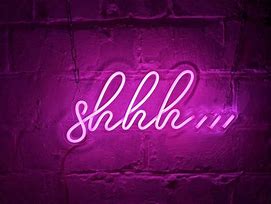 Image result for Shhh Face Neon Sign