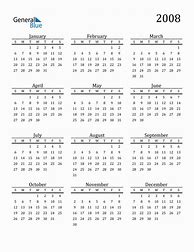 Image result for 2008 Calendar Printable